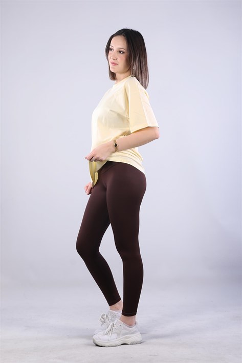 26501 O Yaka Süprem Oversize T-shirt