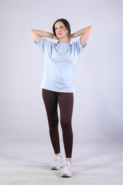 26501 O Yaka Süprem Oversize T-shirt