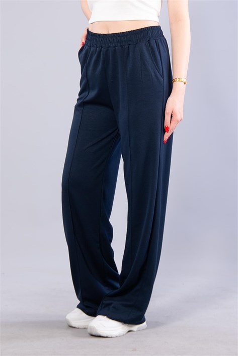 26709 Beli Lastikli Modal Pantolon