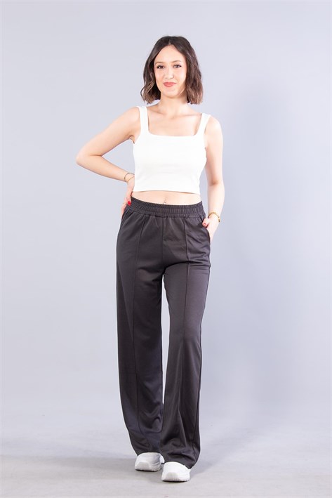 26709 Beli Lastikli Modal Pantolon