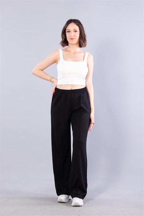 26709 Beli Lastikli Modal Pantolon