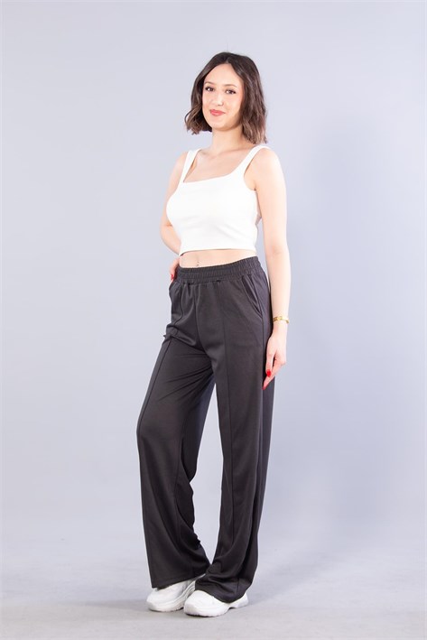 26709 Beli Lastikli Modal Pantolon