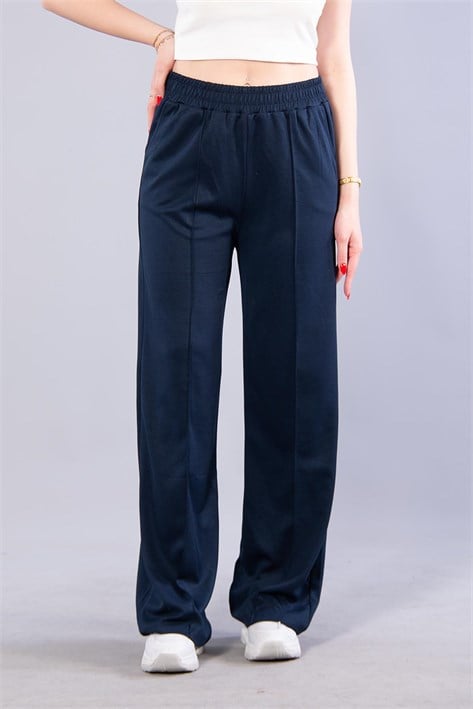 26709 Beli Lastikli Modal Pantolon