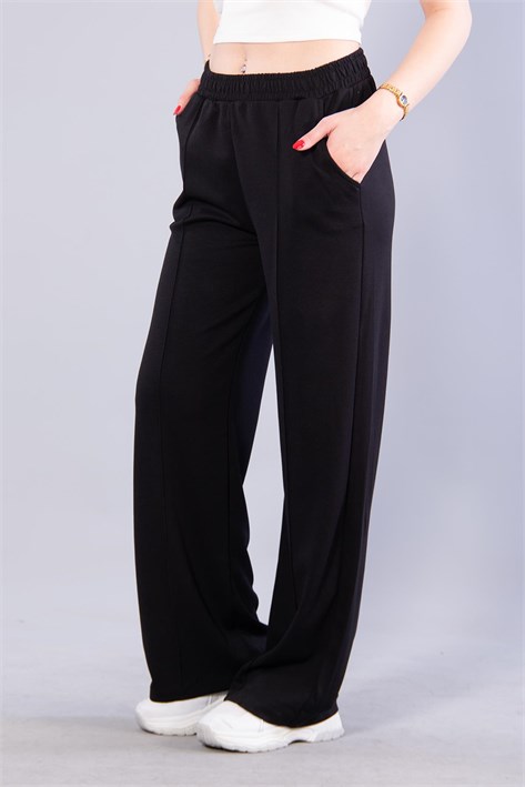 26709 Beli Lastikli Modal Pantolon