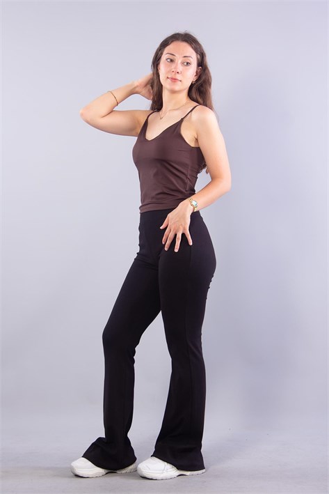 26736 İnce Askılı Kaplı Bodysuit