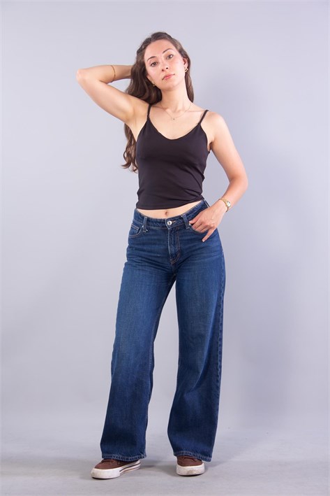 26736 İnce Askılı Kaplı Bodysuit