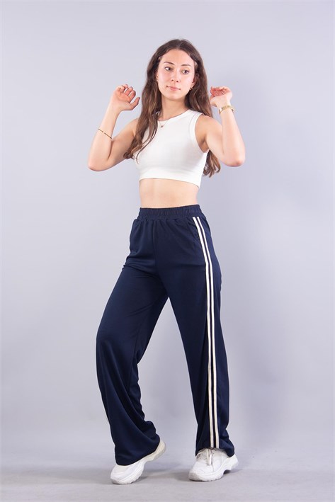 26770 Modal Kumaş Şeritli Pantolon