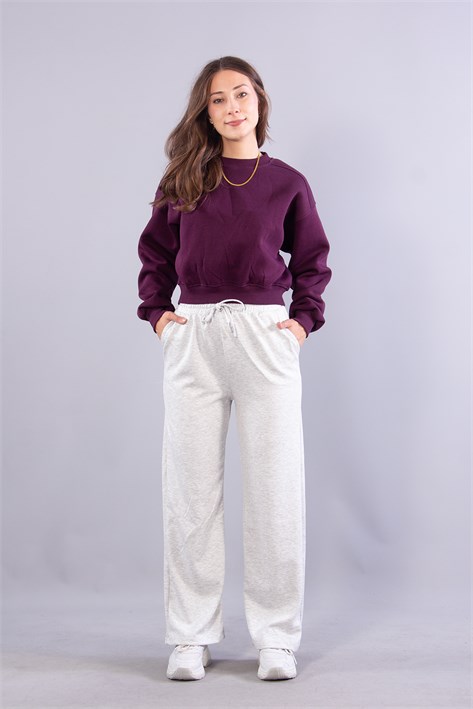 2705 Reglan Kol Altı Ribanalı Kısa Sweat