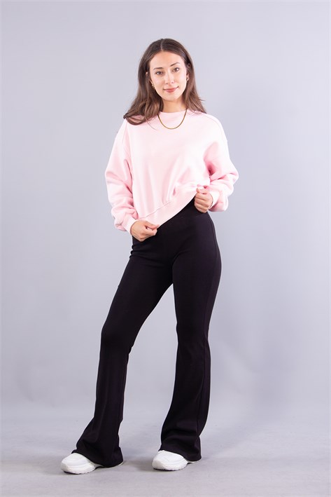 2705 Reglan Kol Altı Ribanalı Kısa Sweat