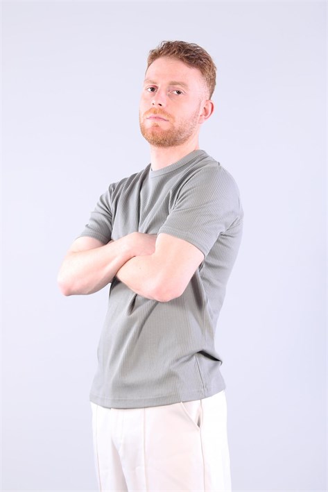 2915 İğne Boşaltmalı İnterlok T-shirt