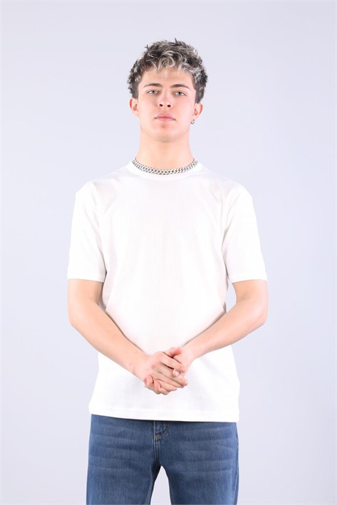 2915 İğne Boşaltmalı İnterlok T-shirt