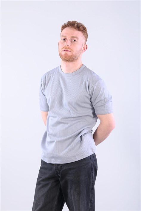 2915 İğne Boşaltmalı İnterlok T-shirt