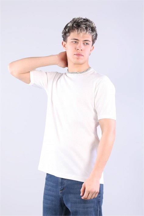 2915 İğne Boşaltmalı İnterlok T-shirt