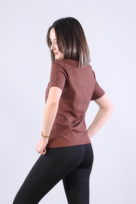 2992 V Yaka Basic T-shirt