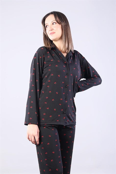 Pijama Takımımckanzie3306 Milan Soft Gömlek Yaka Uzun Kol Uzun Alt Pijama Takımıkadınerkek