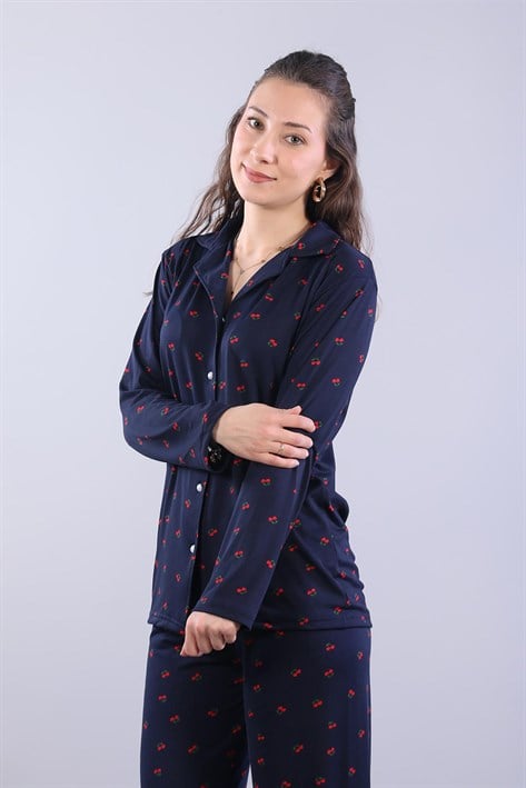 Pijama Takımımckanzie3306 Milan Soft Gömlek Yaka Uzun Kol Uzun Alt Pijama Takımıkadınerkek