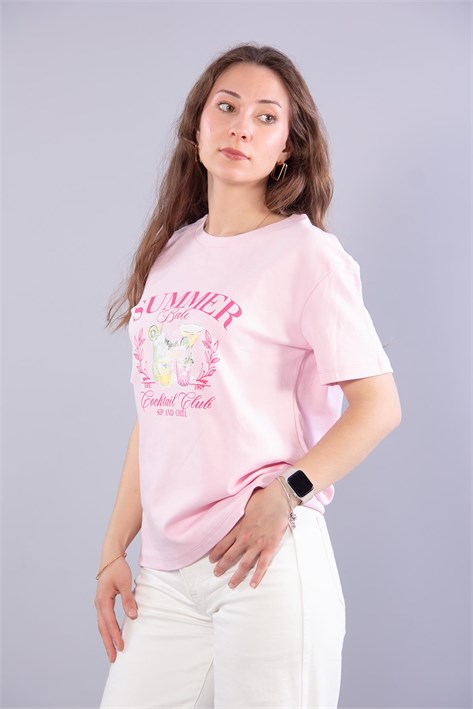 3405 Summer Bale O Yaka T-shirt