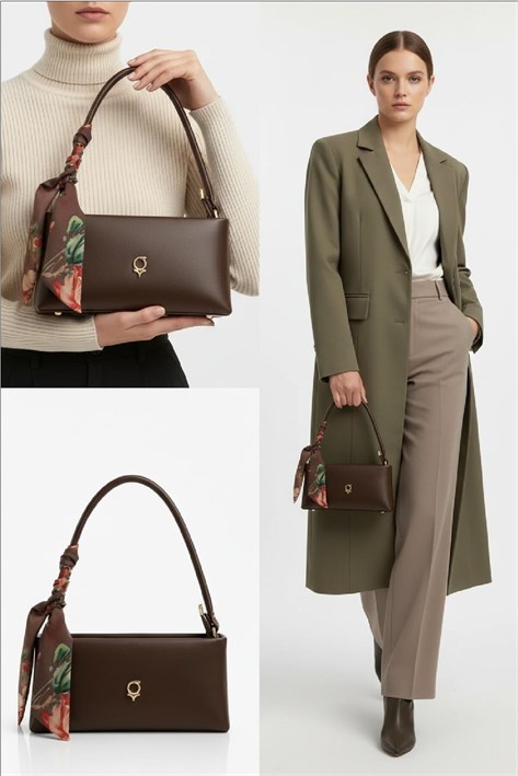 3822 Fularlı Baget Çanta