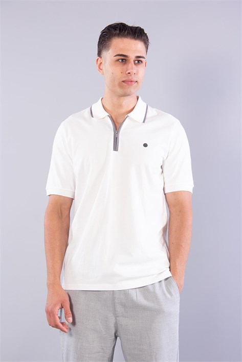 4062 Polo Yaka Fermuarlı T-shirt