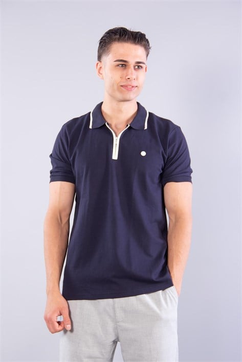 4062 Polo Yaka Fermuarlı T-shirt