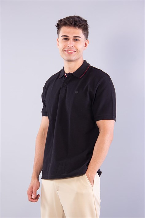 4065 Polo Yaka Düğmeli T-shirt