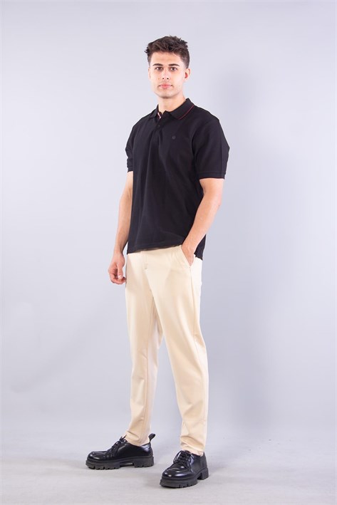4065 Polo Yaka Düğmeli T-shirt