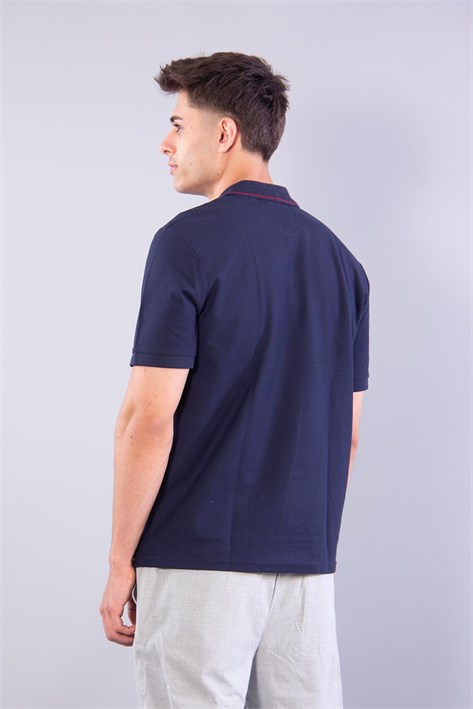 4065 Polo Yaka Düğmeli T-shirt