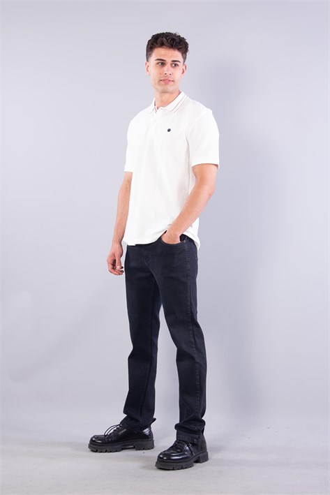 4065 Polo Yaka Düğmeli T-shirt