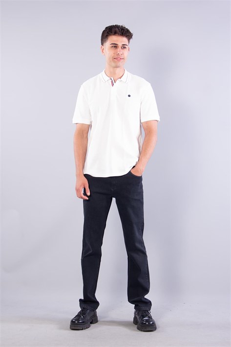 4065 Polo Yaka Düğmeli T-shirt