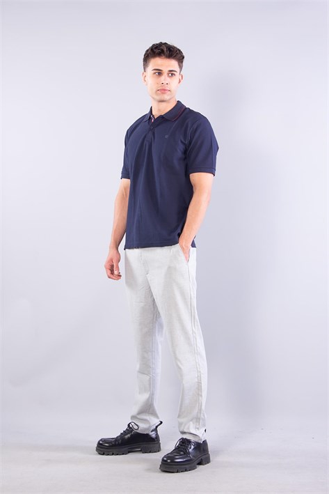 4065 Polo Yaka Düğmeli T-shirt