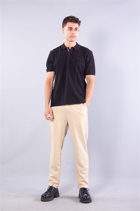 4065 Polo Yaka Düğmeli T-shirt