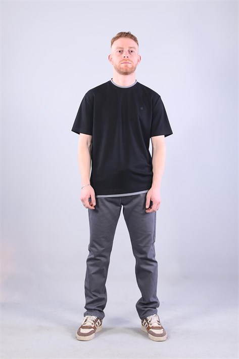 4091 O Yaka Etek Ucu Farklı T-shirt