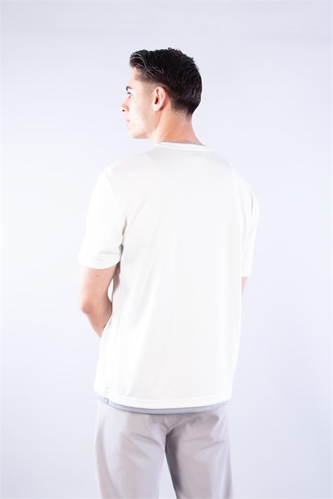 4091 O Yaka Etek Ucu Farklı T-shirt