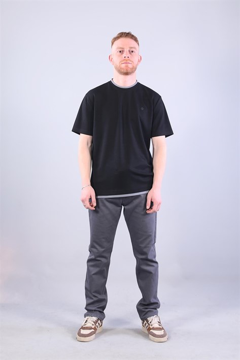 4091 O Yaka Etek Ucu Farklı T-shirt