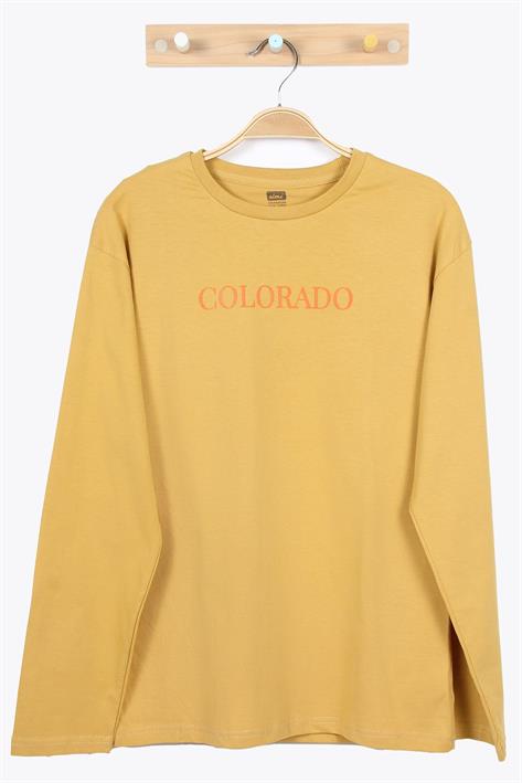 424049 Ges Colorado Baskılı Uzun Kol Body