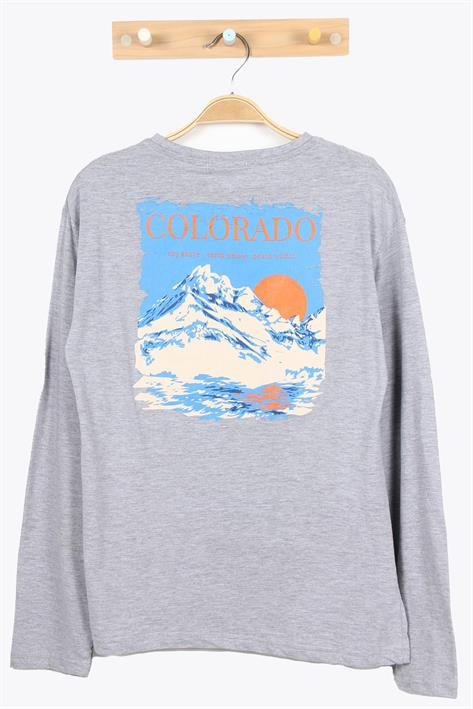 424049 Ges Colorado Baskılı Uzun Kol Body