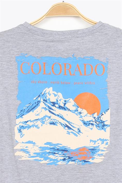 424049 Ges Colorado Baskılı Uzun Kol Body