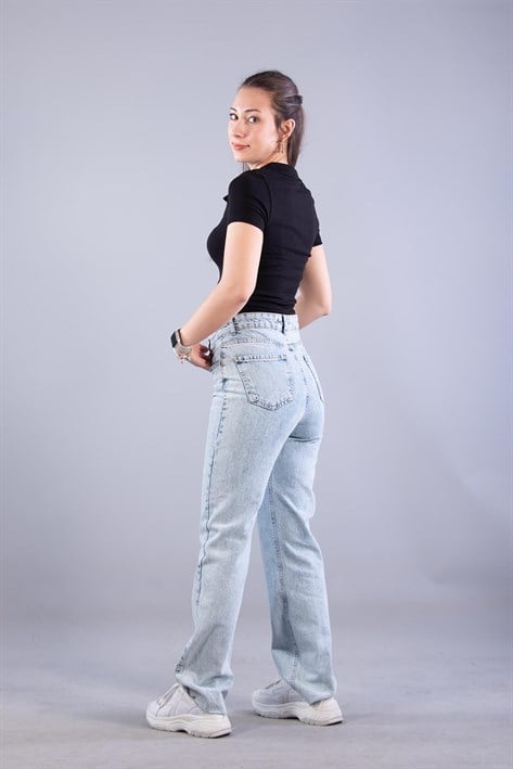 4311 Polo Yaka Düğmeli Modal T-shirt