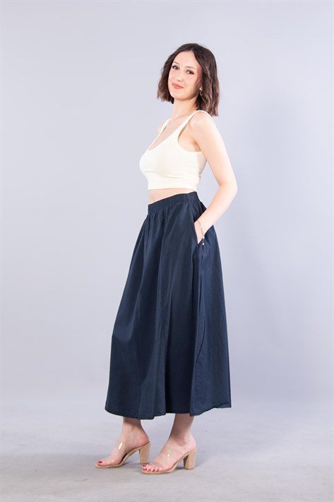 4449 Poplin Uzun Etek