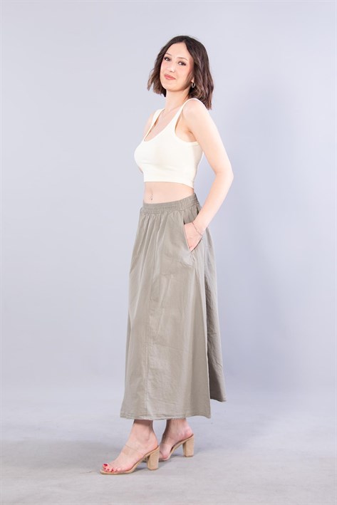 4449 Poplin Uzun Etek
