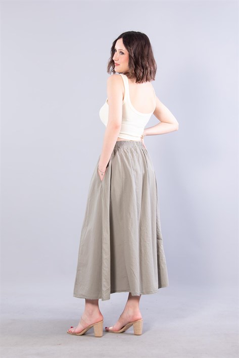 4449 Poplin Uzun Etek