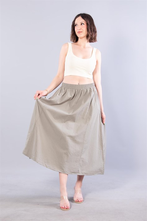4449 Poplin Uzun Etek