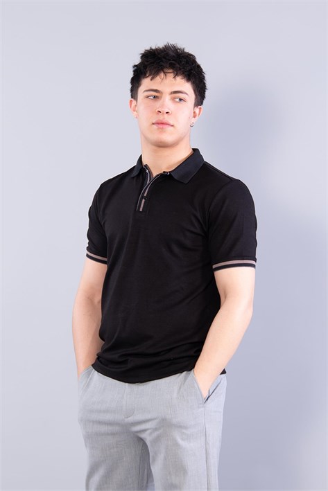 4667 Yakalı Modal T-shirt