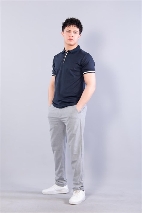 4667 Yakalı Modal T-shirt