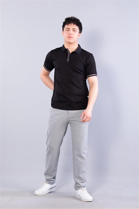 4667 Yakalı Modal T-shirt