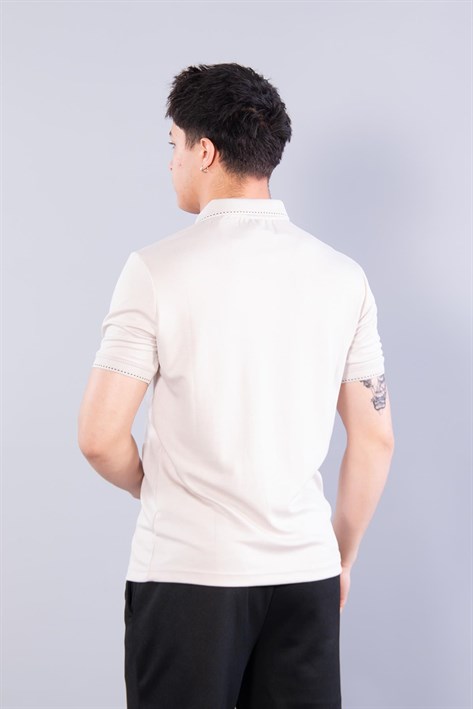 4668 Yaka Kol Ucu Noktalı Modal T-shirt