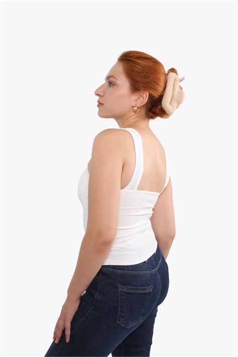 5058 İçi Kaplı Crop Atlet