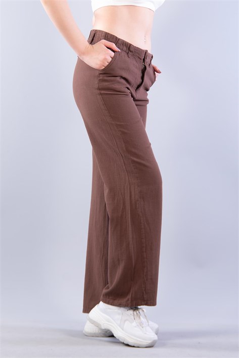 5219 (6230) Beli Süs İpli Pol Paça Pantolon