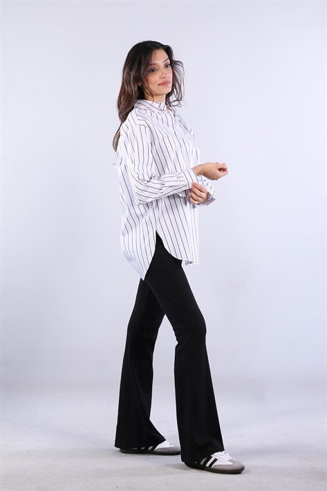 5487 Altı Oval Çizgili Gömlek