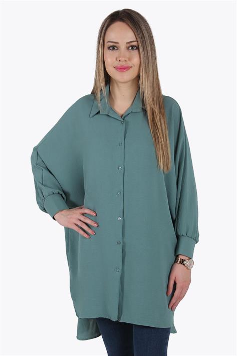 5914 Arkası Uzun Dirsek Kol Tunik